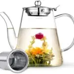 Glass Teapot, Zpose 1200ml Teapot with Removable Loose Tea Infuser rituals and tools